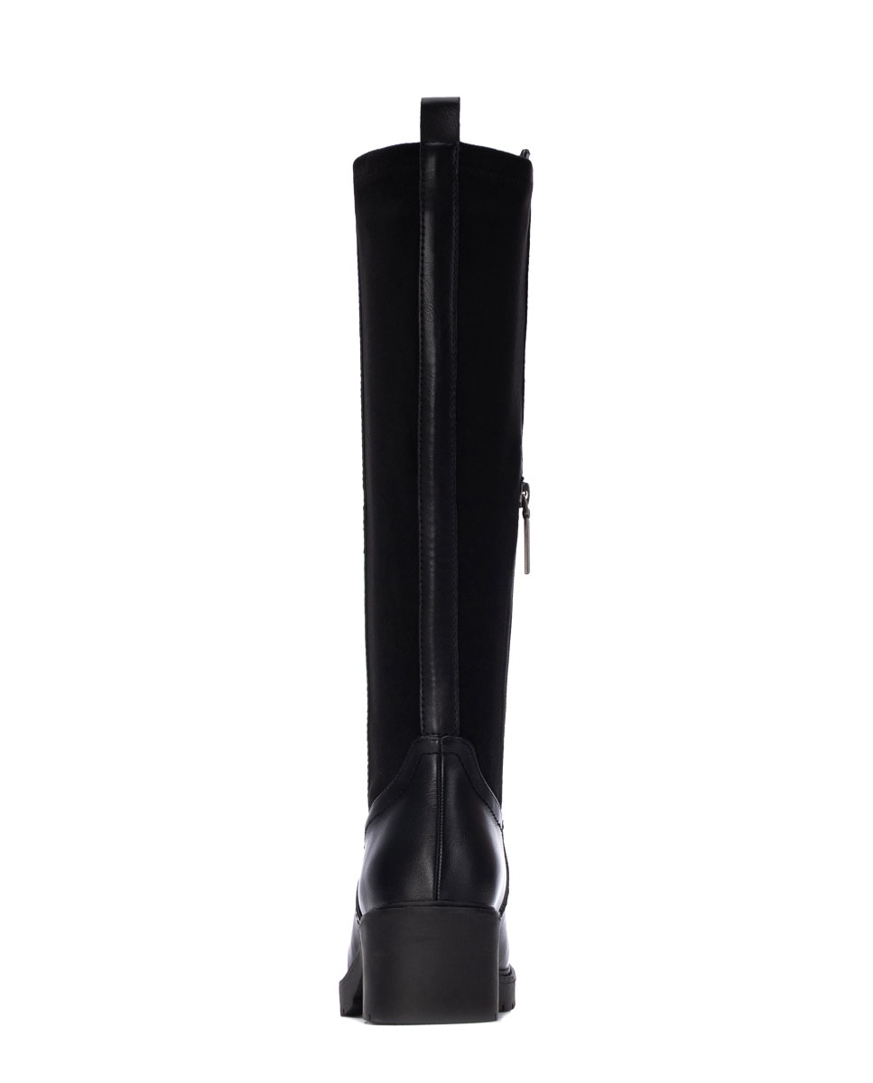 Bota de mujer con cremallera - Refresh - Negro Negro-5