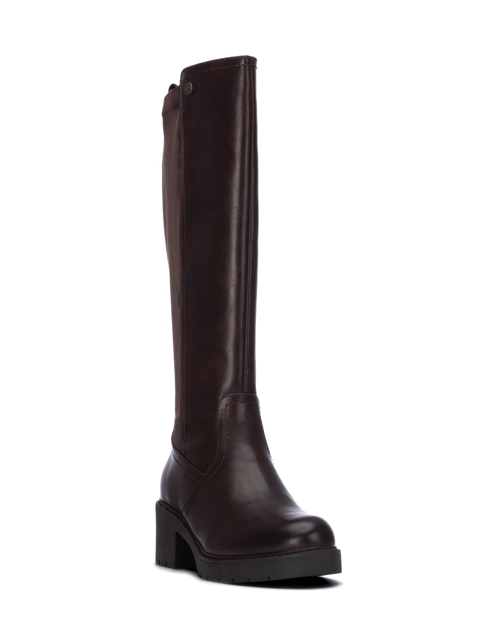 Bota de mujer con cremallera - Refresh - Marrón Marrón-2