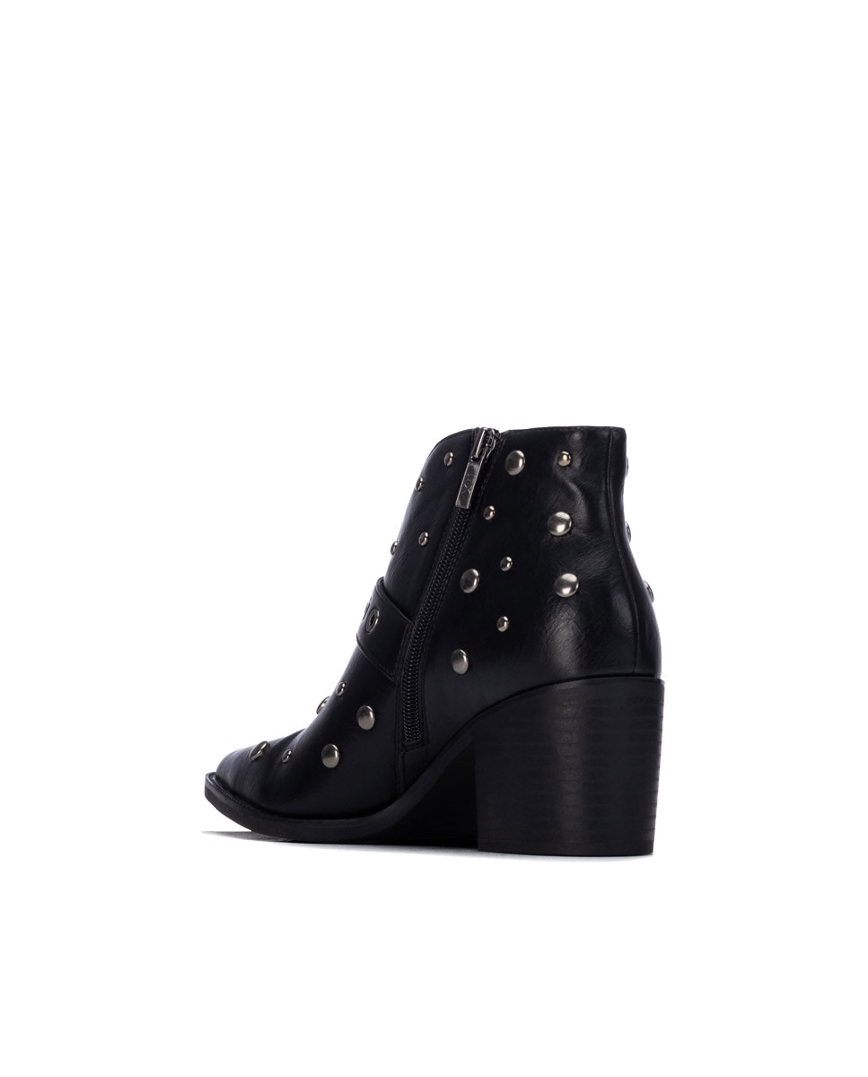 Botines de mujer con hebilla - Xti - Negro Negro-2