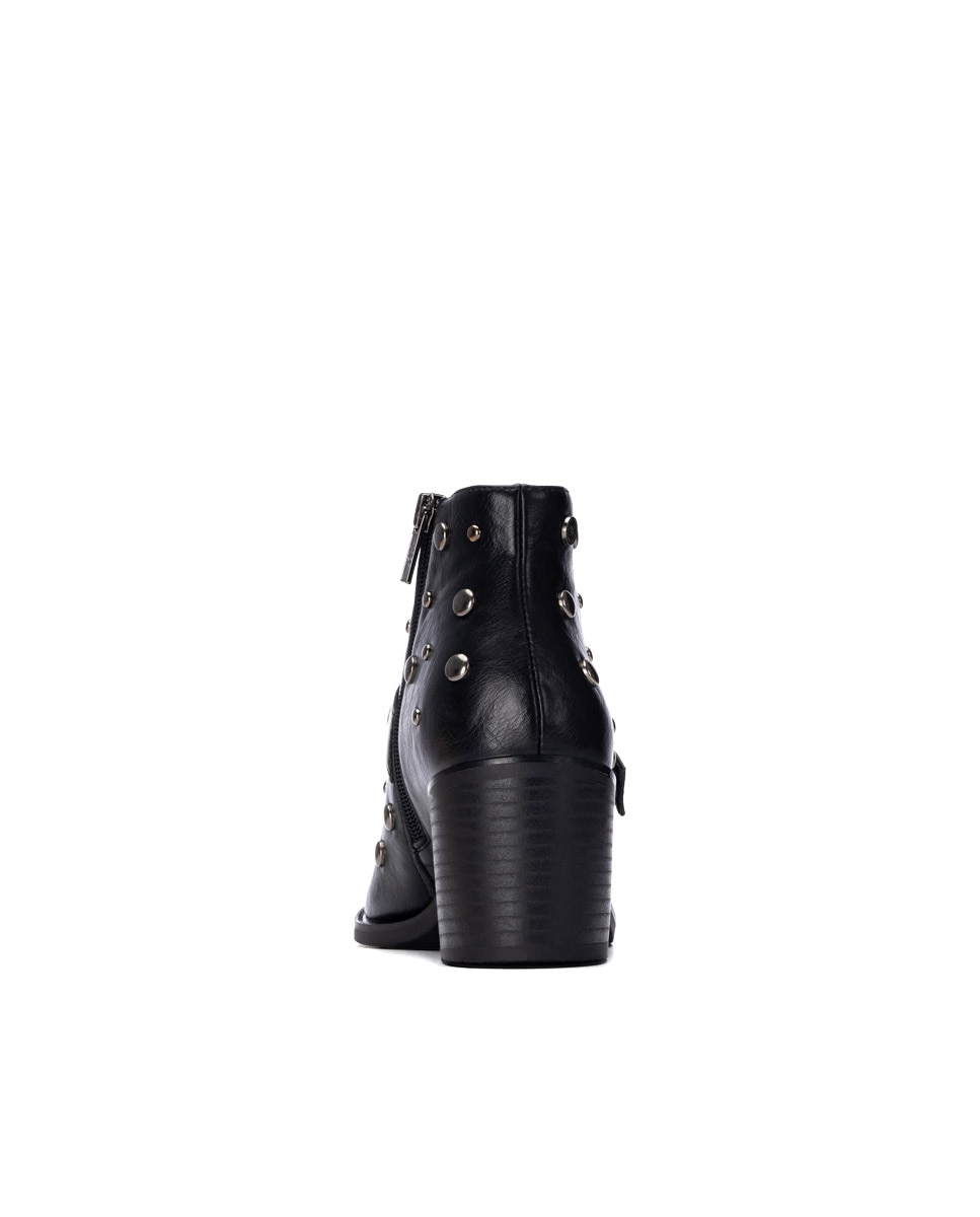Botines de mujer con hebilla - Xti - Negro Negro-8