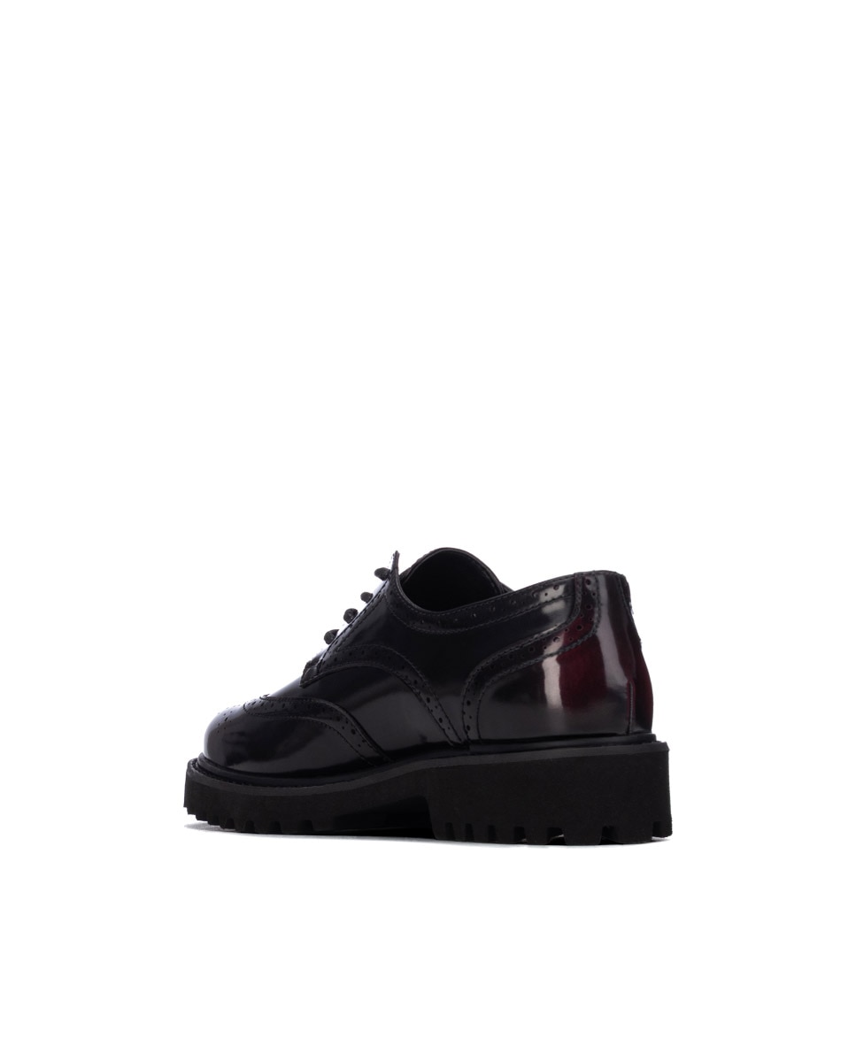 Zapato de mujer con cordones - Xti - Burdeos Burdeos-2