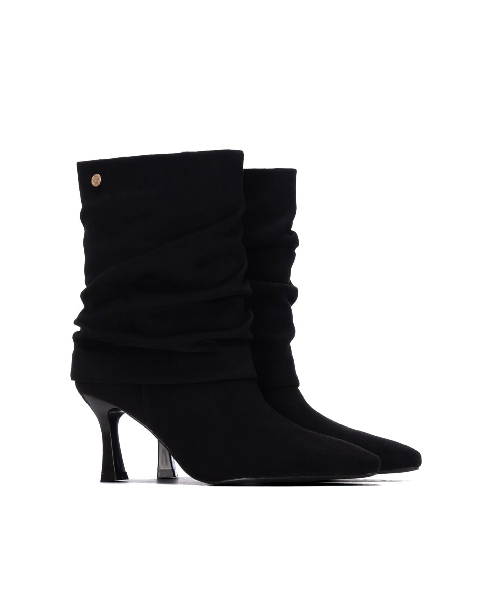 Botines de mujer con tacón - Xti - Negro Negro-5