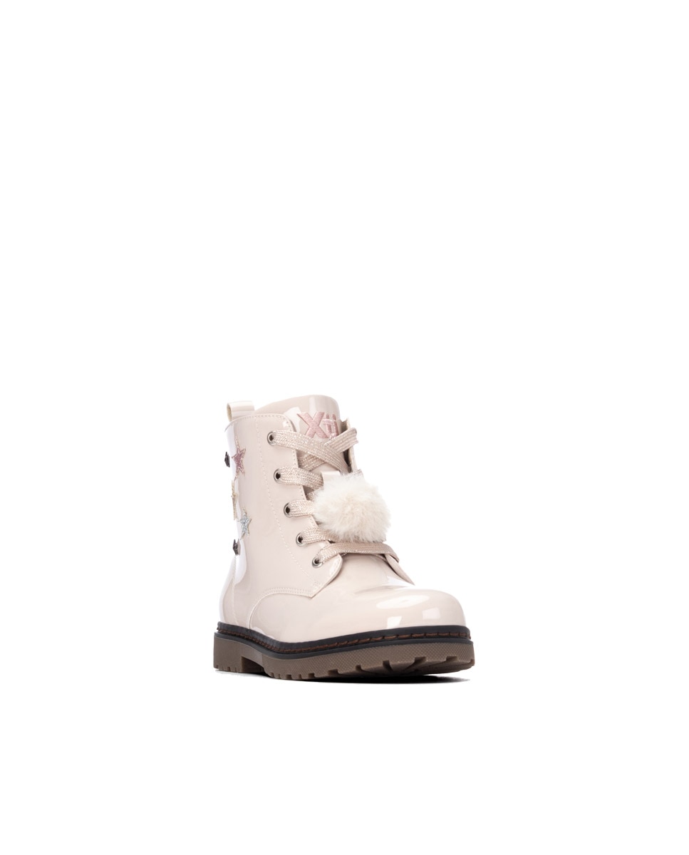 Imagen 2 de Botín de niña con cordones s - Xti - Beige Beige