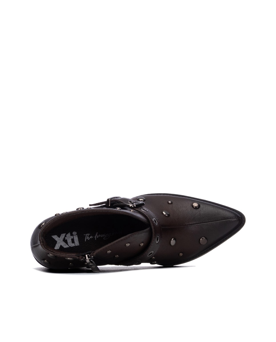 Botines de mujer con hebilla - Xti - Marrón Marrón-8