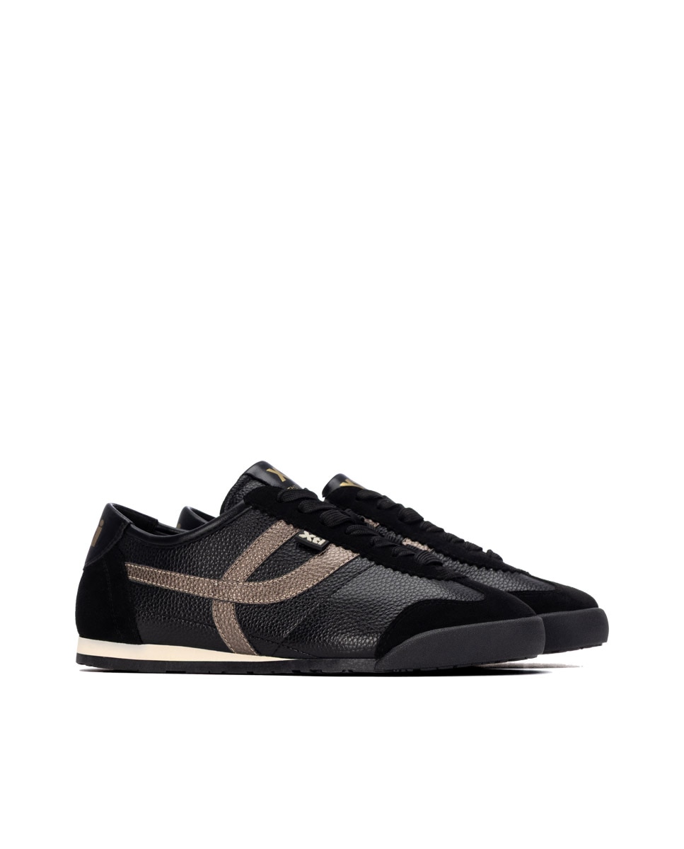 Zapatilla de mujer con cordones - Xti - Negro Negro-4