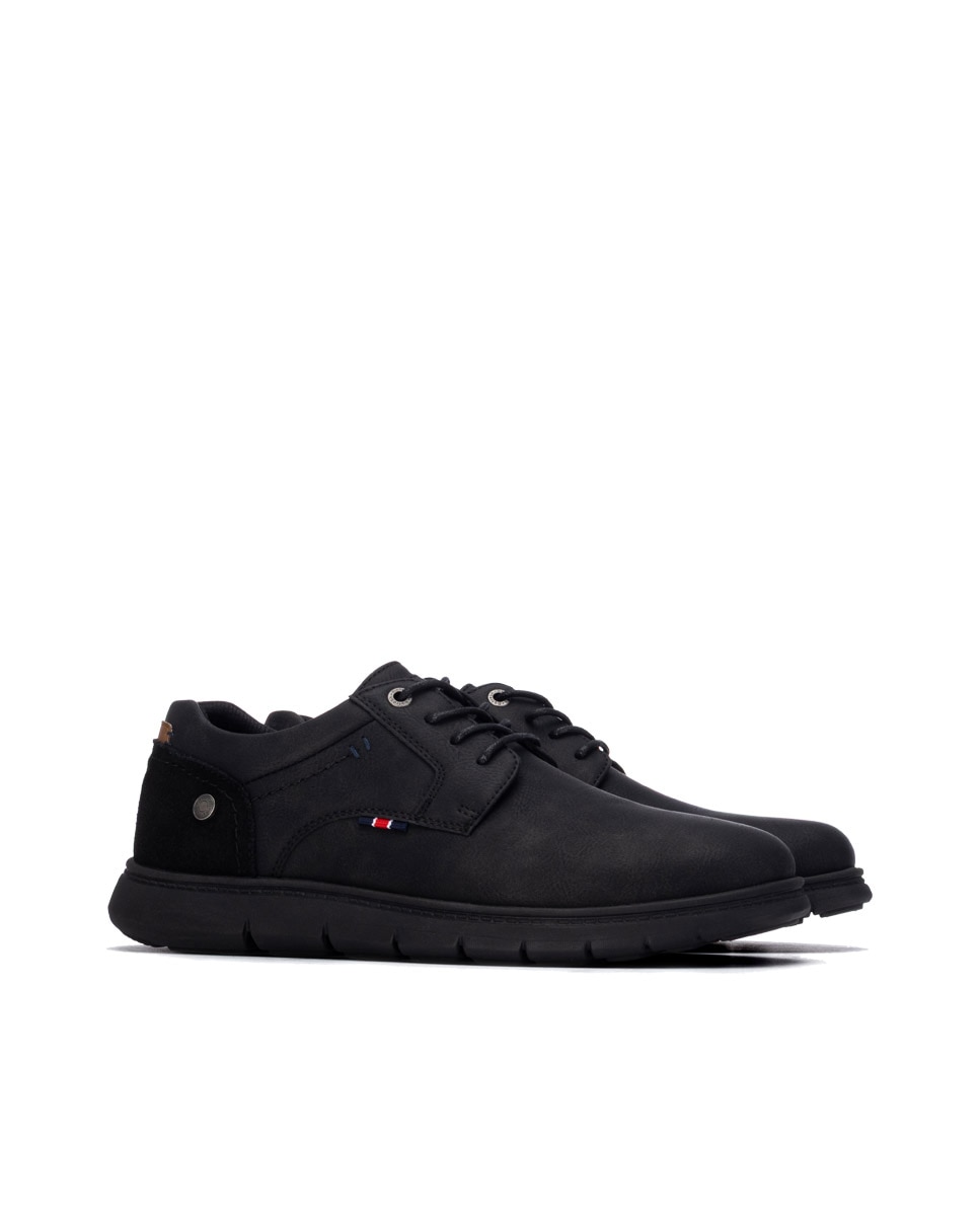 Zapato de hombre con cordones - Refresh - Negro Negro-4
