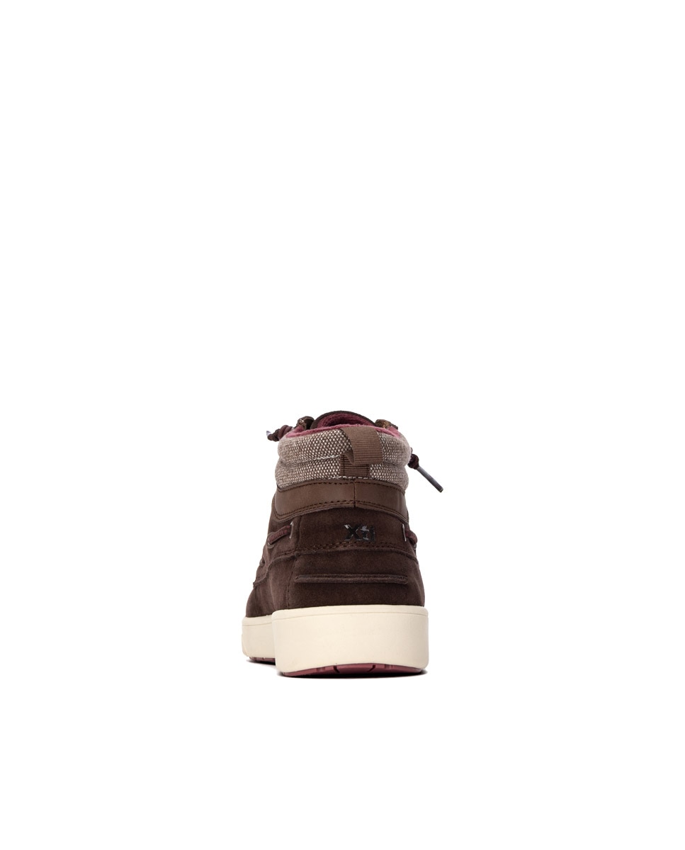 Imagen 5 de Botines de piel de hombre con cordones - Xti - Marrón Marrón