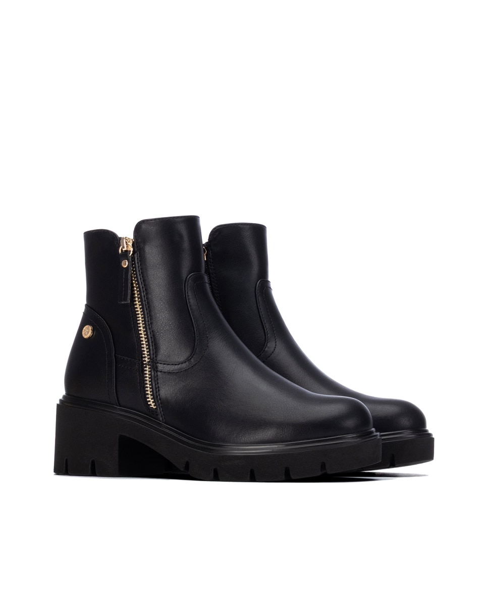 Botines de mujer con cremallera - Xti - Negro Negro-4