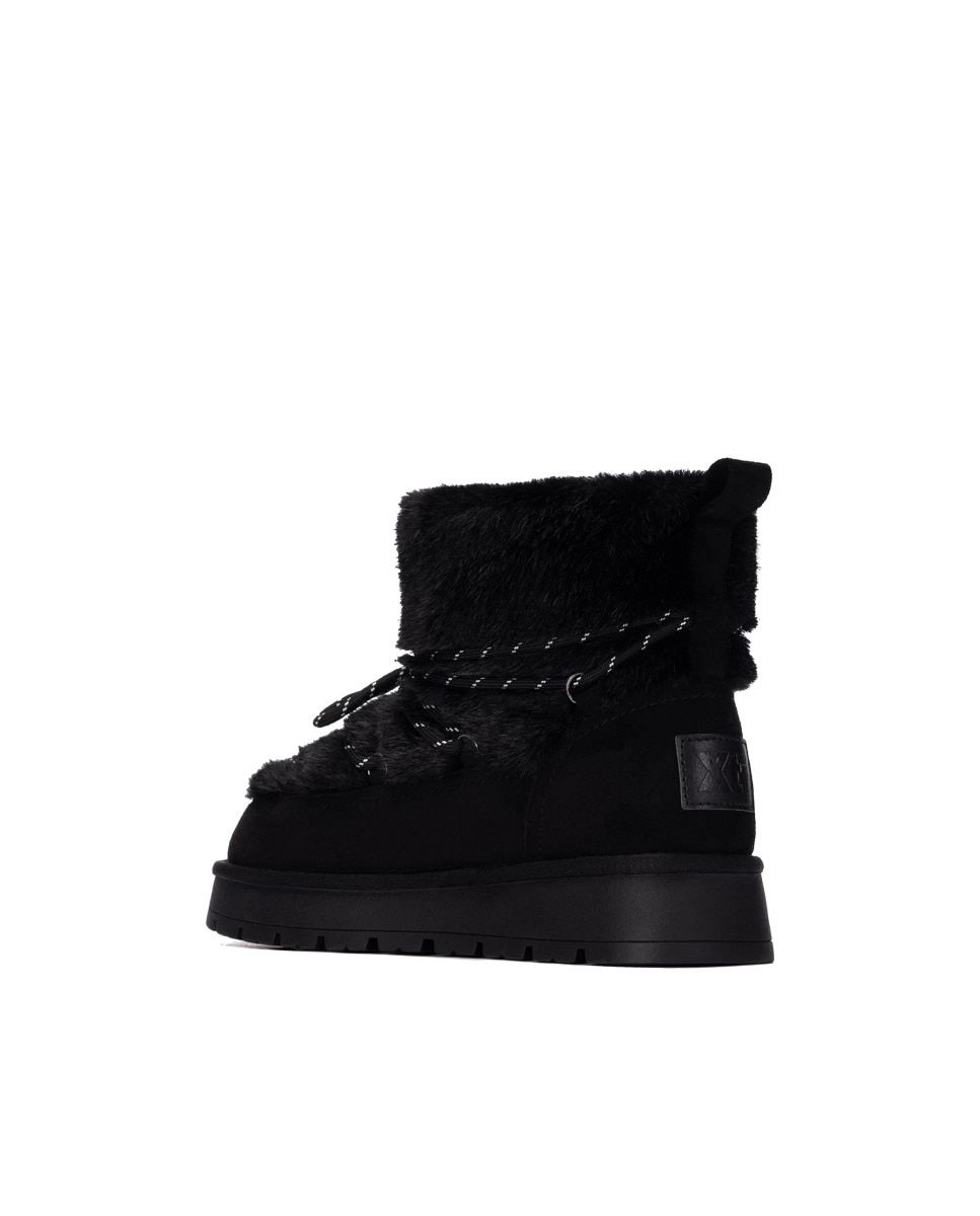 Botines de mujer con cordones - Xti - Negro Negro-2