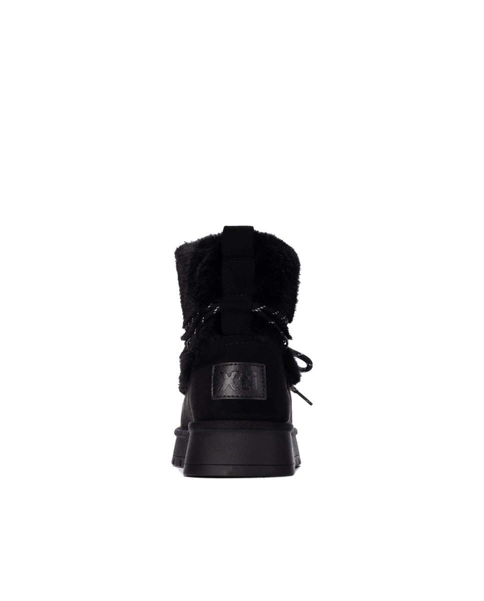 Botines de mujer con cordones - Xti - Negro Negro-9