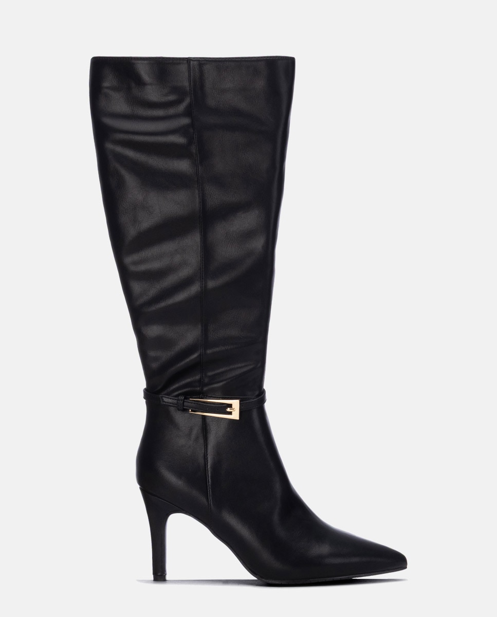 Bota de mujer con cremallera - Xti - Negro Negro-1