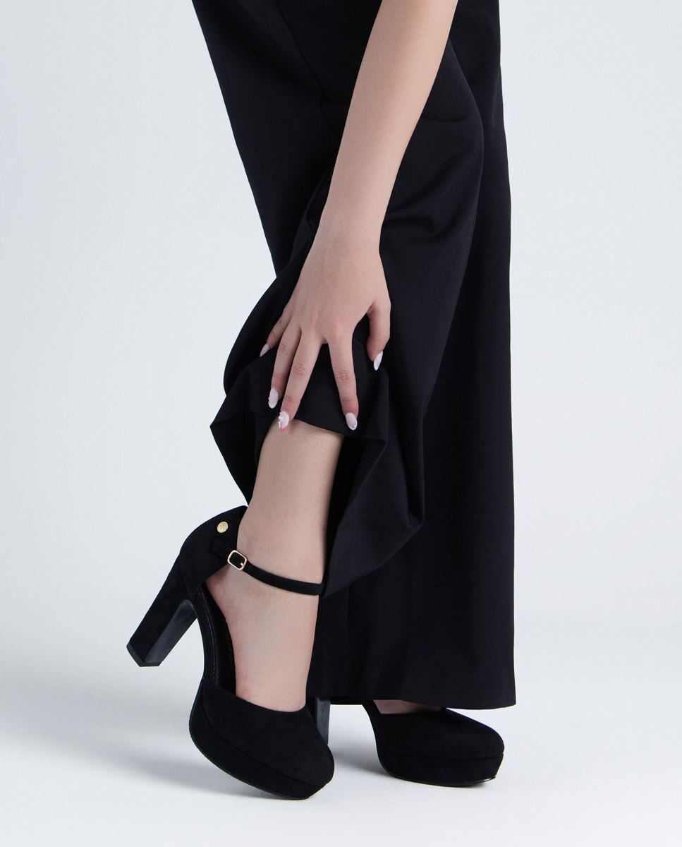 Zapato de mujer con hebilla - Xti - Negro Negro-2