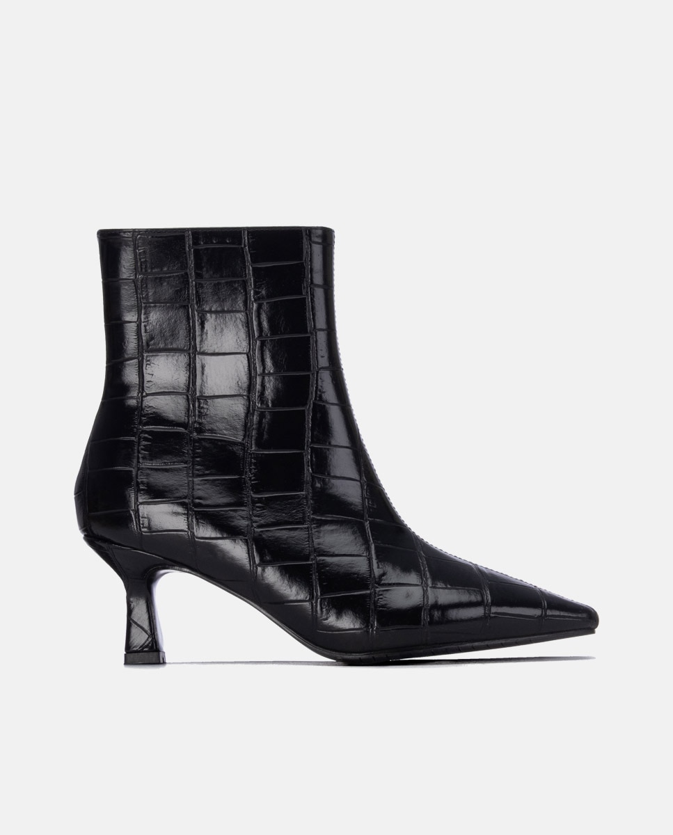 Botines de mujer con tacón - Xti - Negro Negro-1