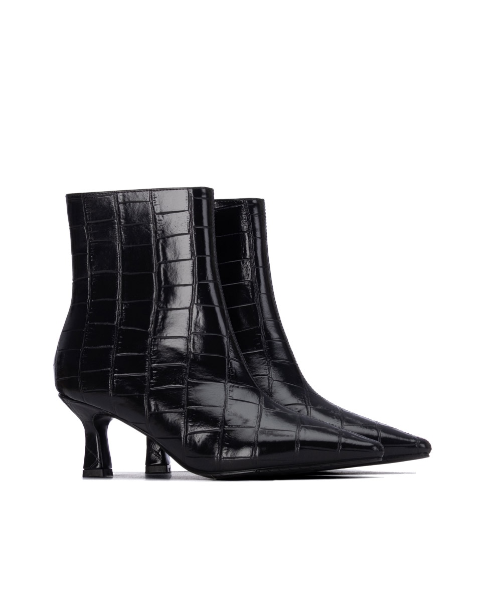 Botines de mujer con tacón - Xti - Negro Negro-5