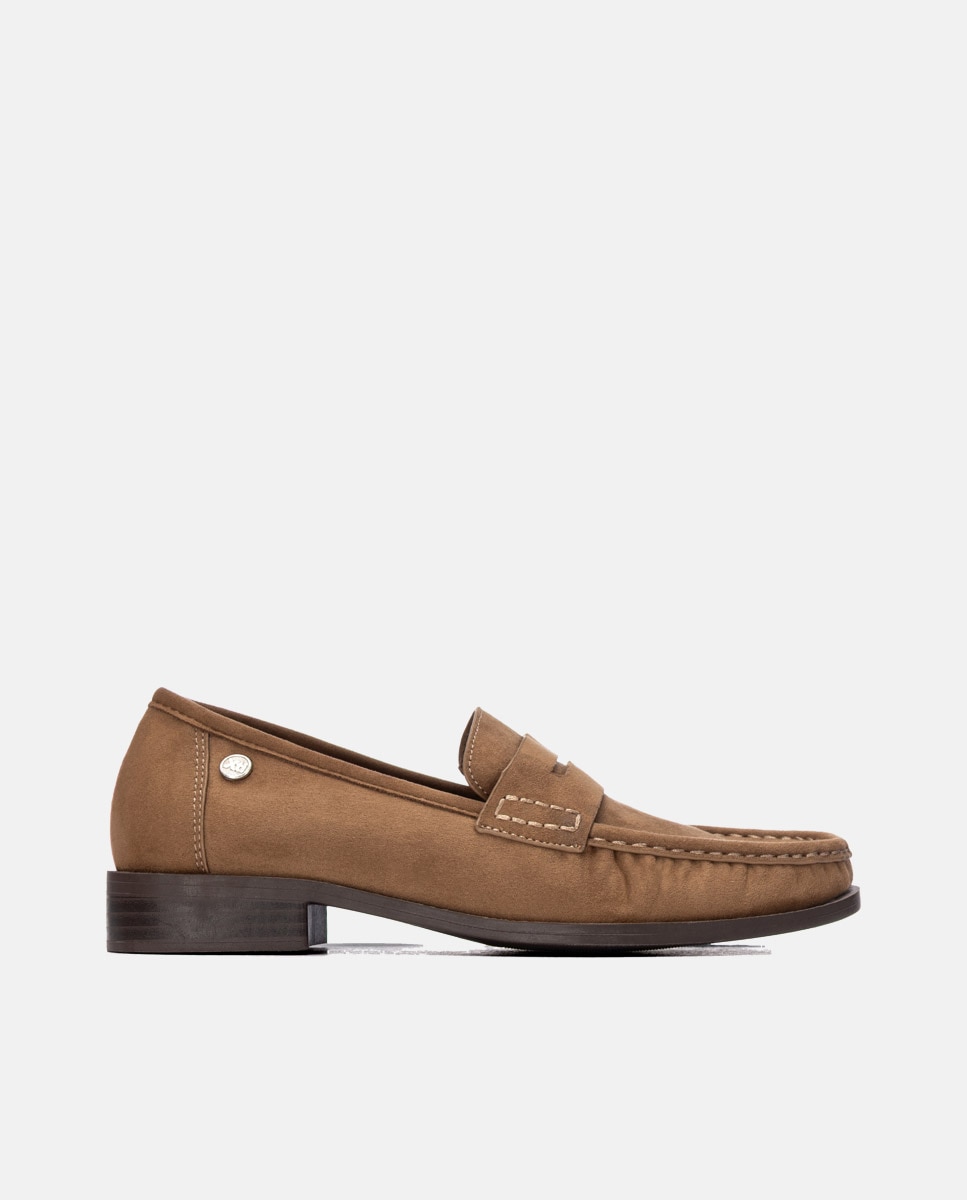 Mocasín plano de mujer - Xti - Marrón Marrón-1