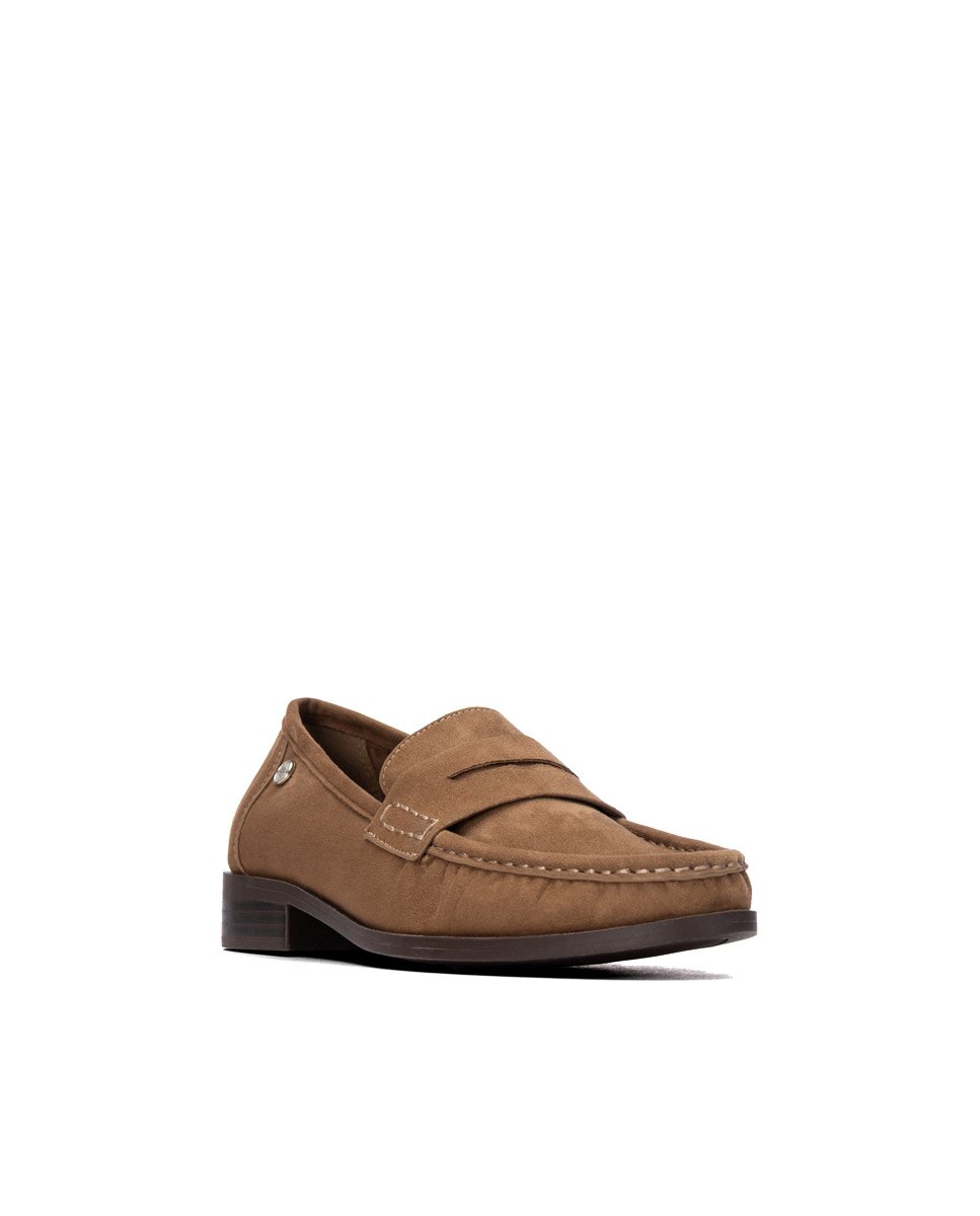 Mocasín plano de mujer - Xti - Marrón Marrón-3