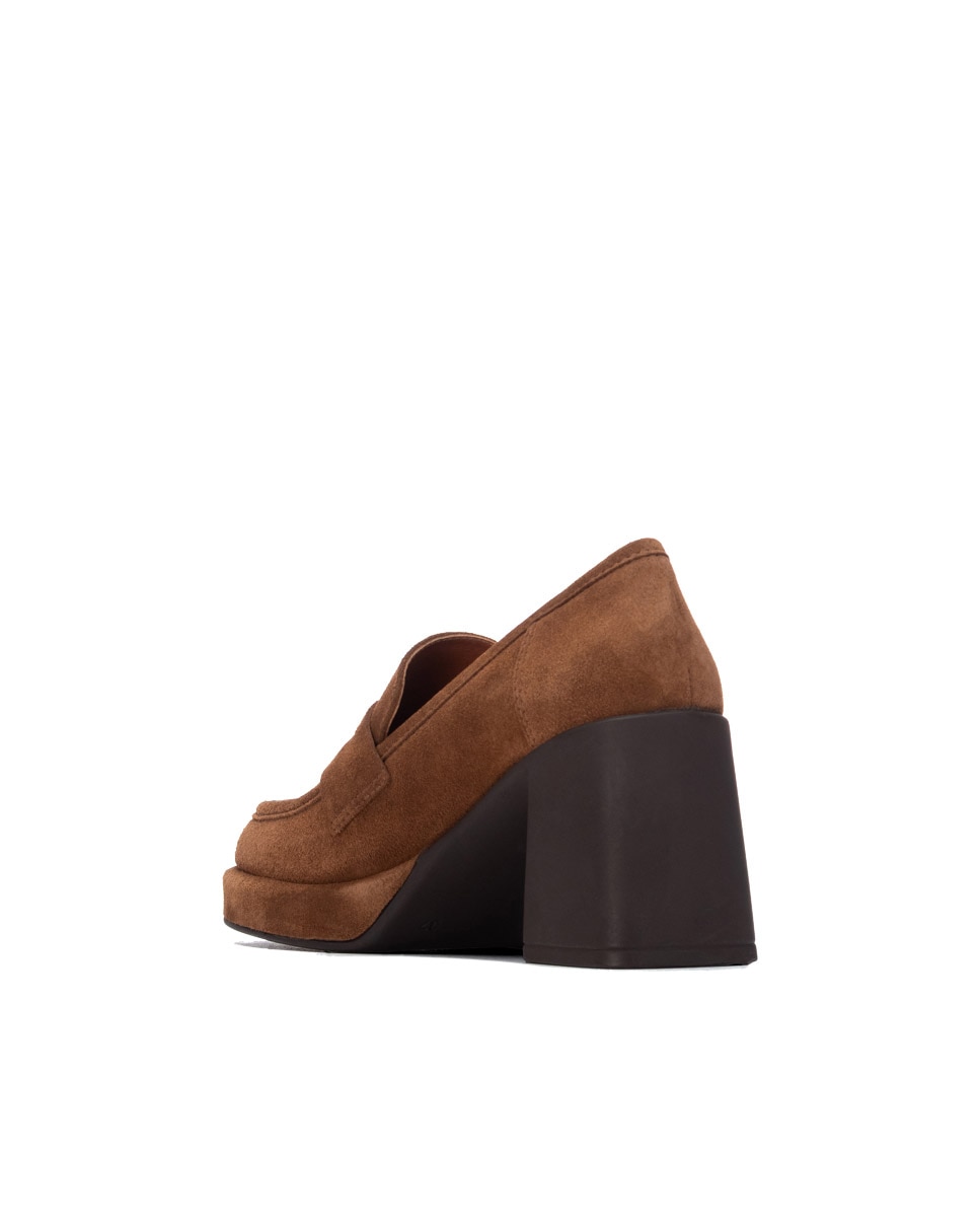 Mocasín de mujer de piel - Carmela - Camel Camel-2
