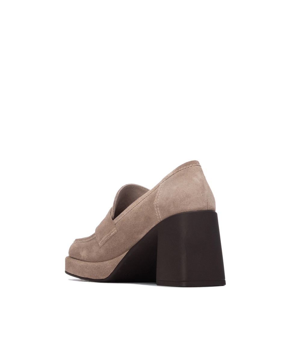 Mocasín de mujer de piel - Carmela - Marrón Marrón-2