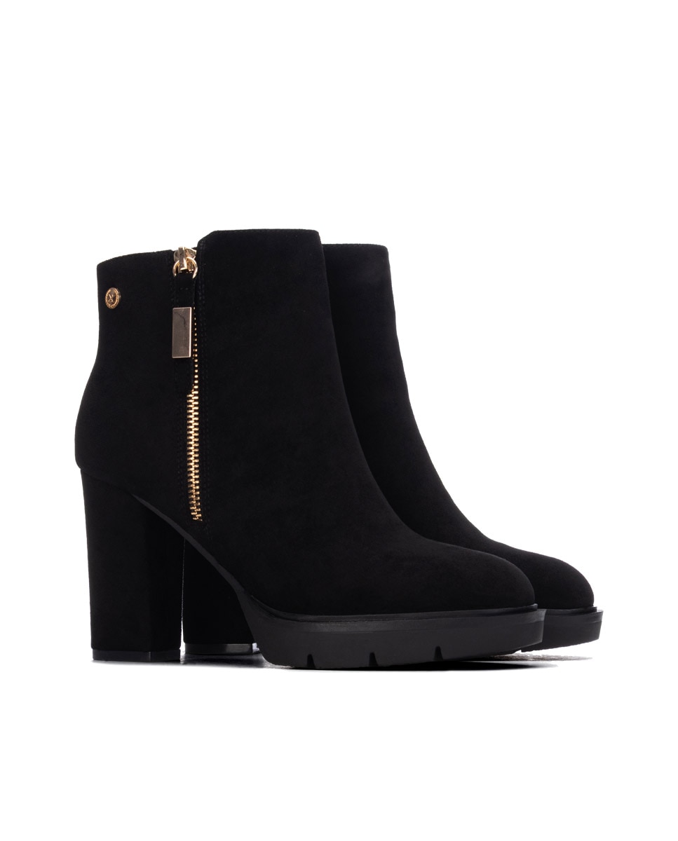 Botines de mujer con cremallera - Xti - Negro Negro-4