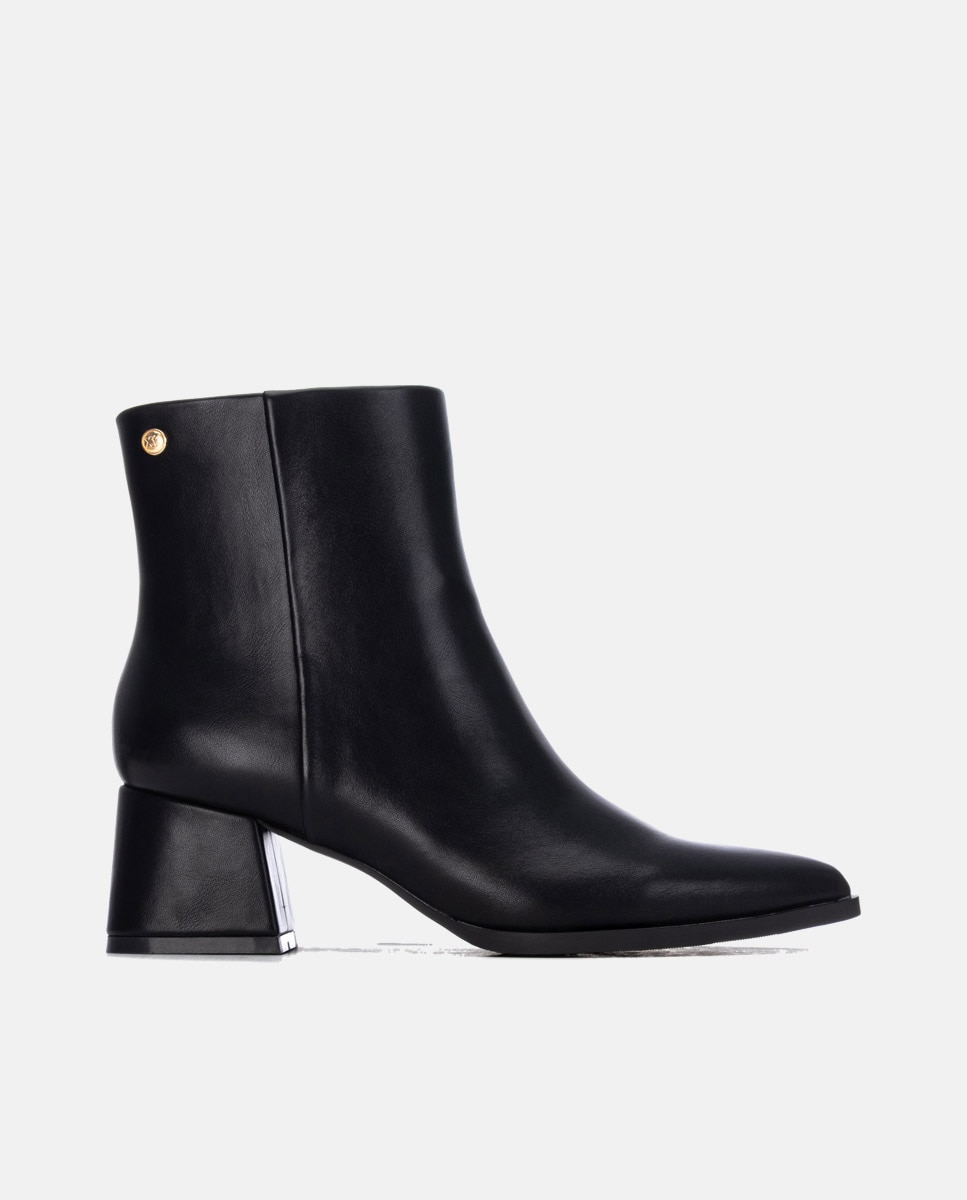 Botines de mujer con cremallera - Xti - Negro Negro-1