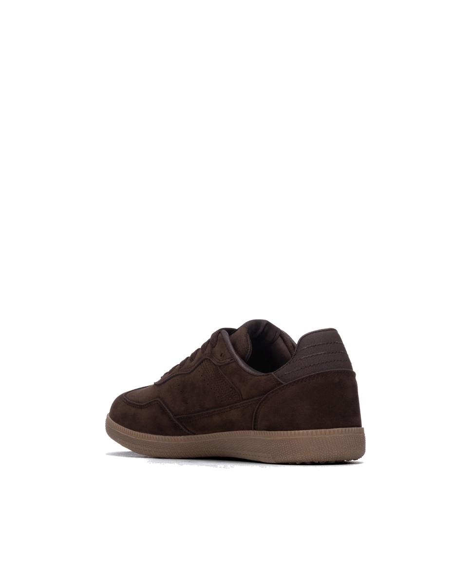 Zapatilla de mujer con cordones - Xti - Marrón Marrón-2