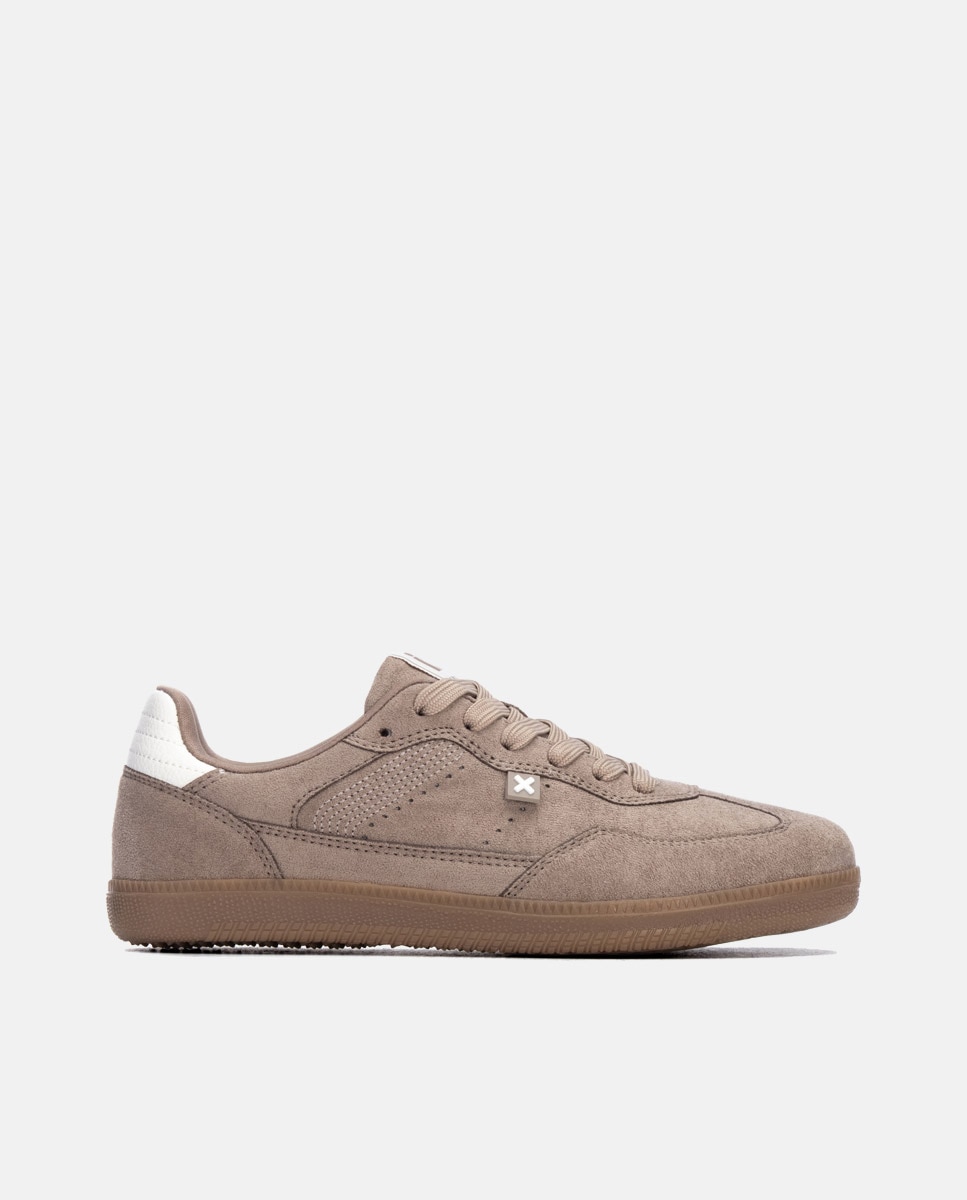 Zapatilla de mujer con cordones - Xti - Marrón Marrón-1
