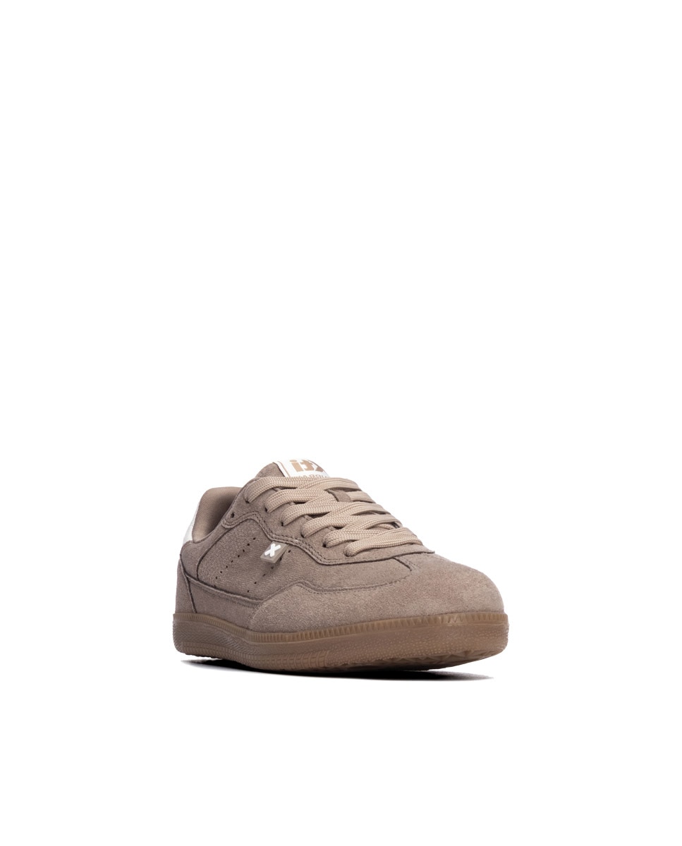 Zapatilla de mujer con cordones - Xti - Marrón Marrón-3