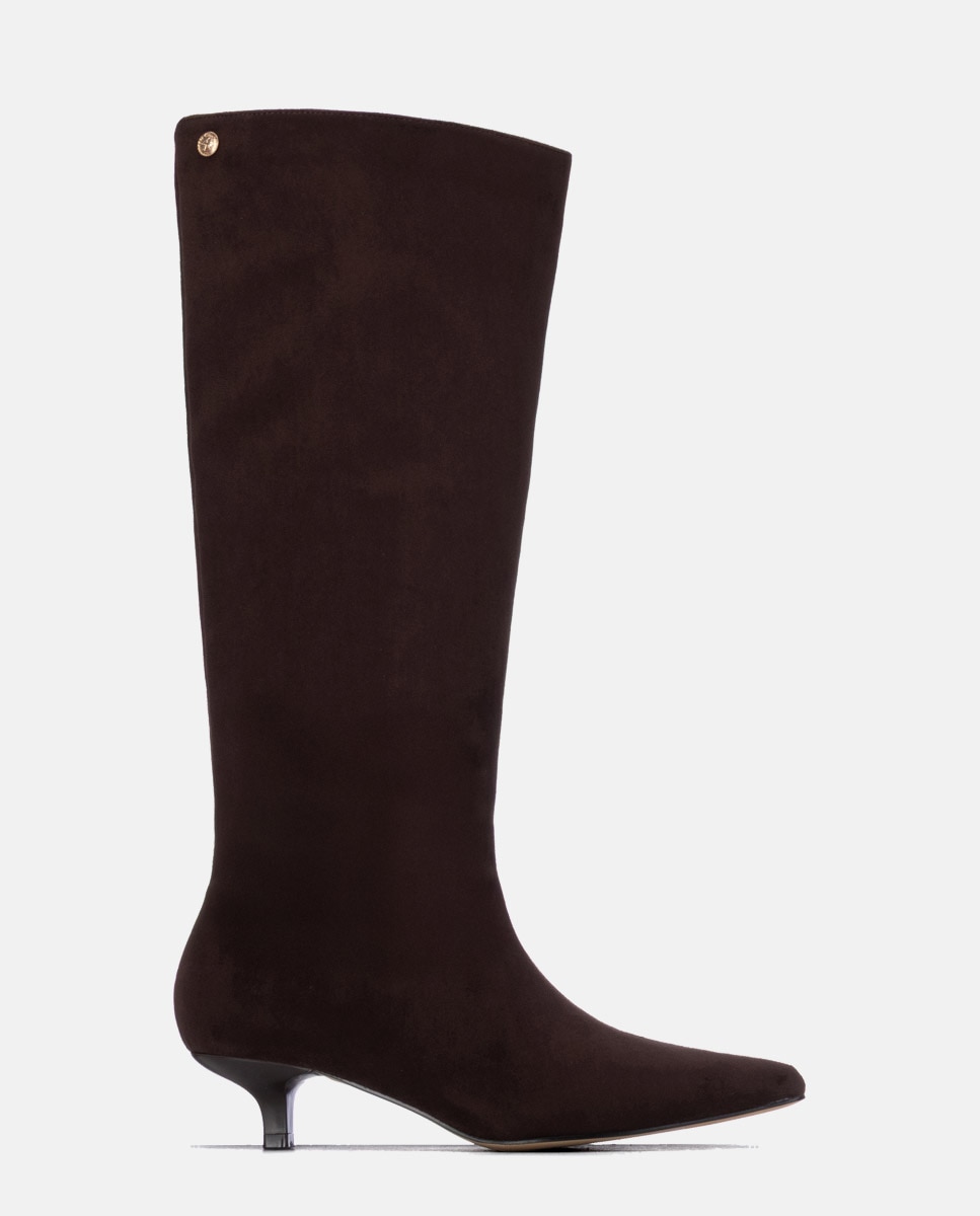 Bota de mujer con tacón fino - Xti - Marrón Marrón-1