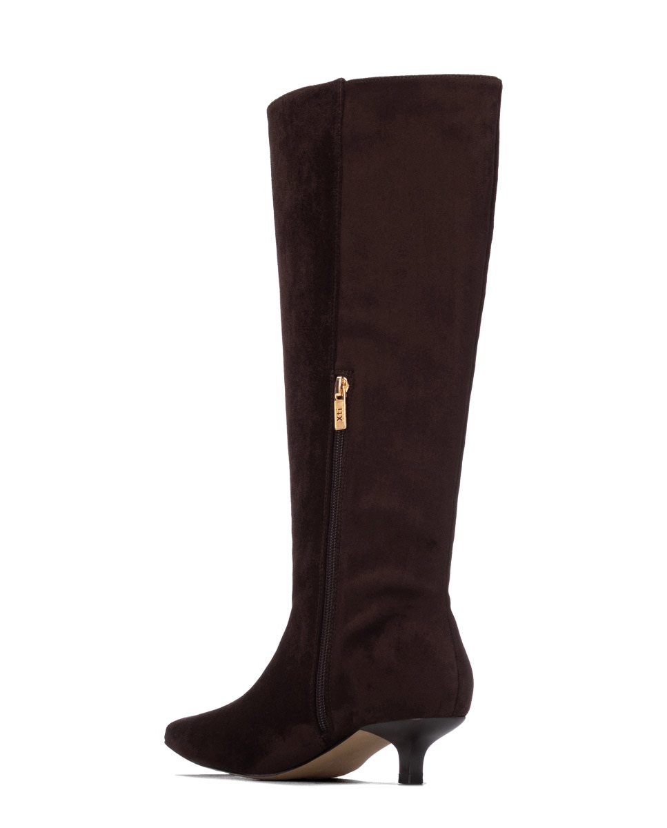 Bota de mujer con tacón fino - Xti - Marrón Marrón-2