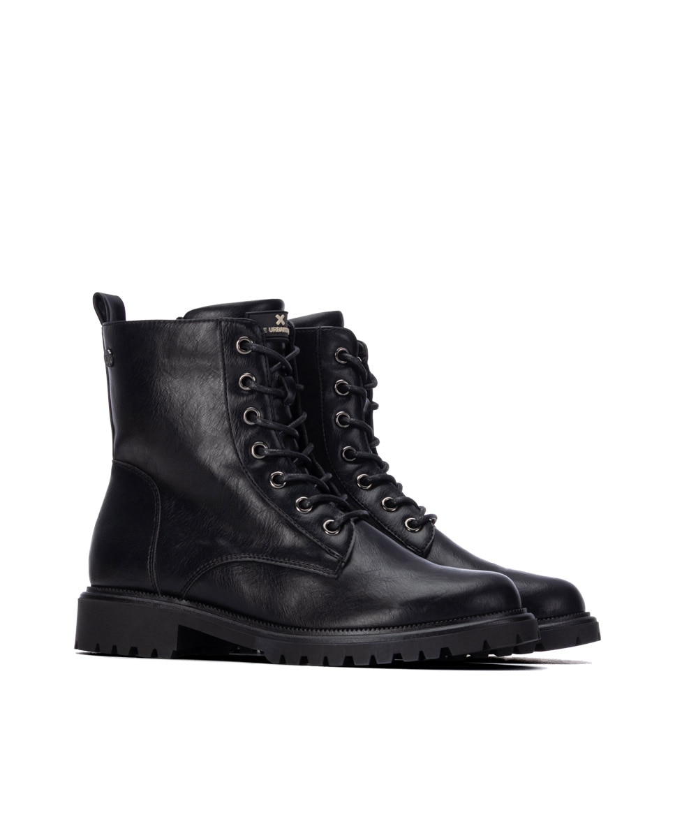 Botín de mujer con cordones - Xti - Negro Negro-4
