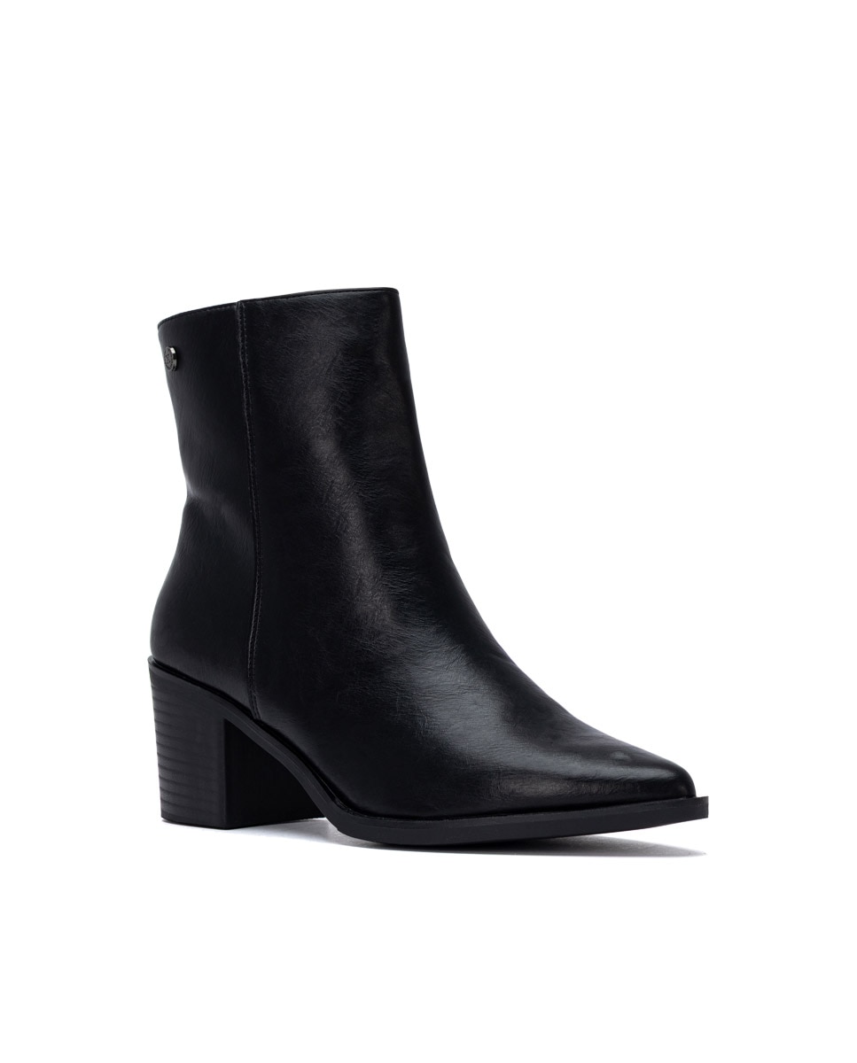 Botines de mujer con tacón - Xti - Negro Negro-3
