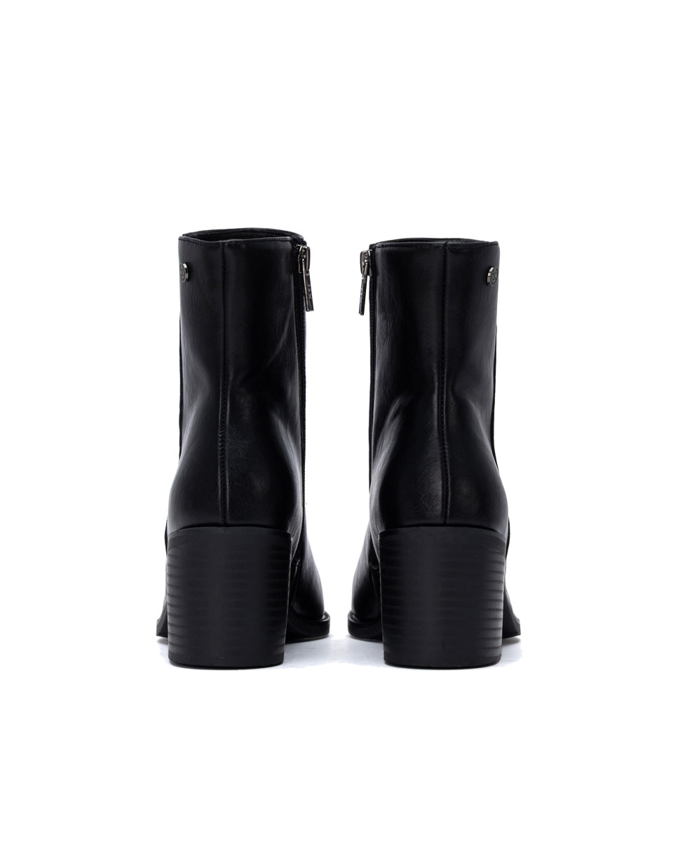 Botines de mujer con tacón - Xti - Negro Negro-8