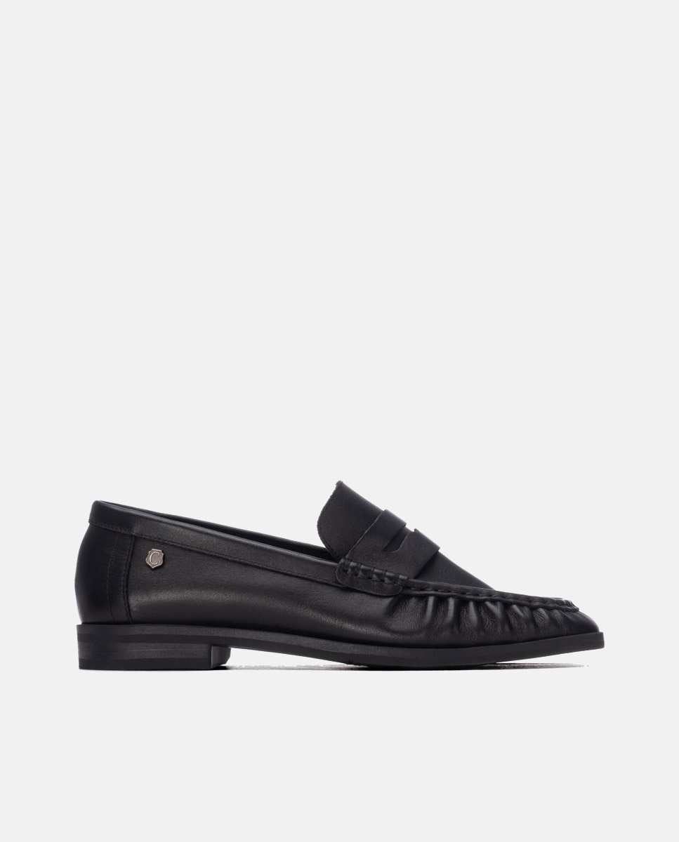 Imagen 0 de Mocasín de mujer de piel Negro