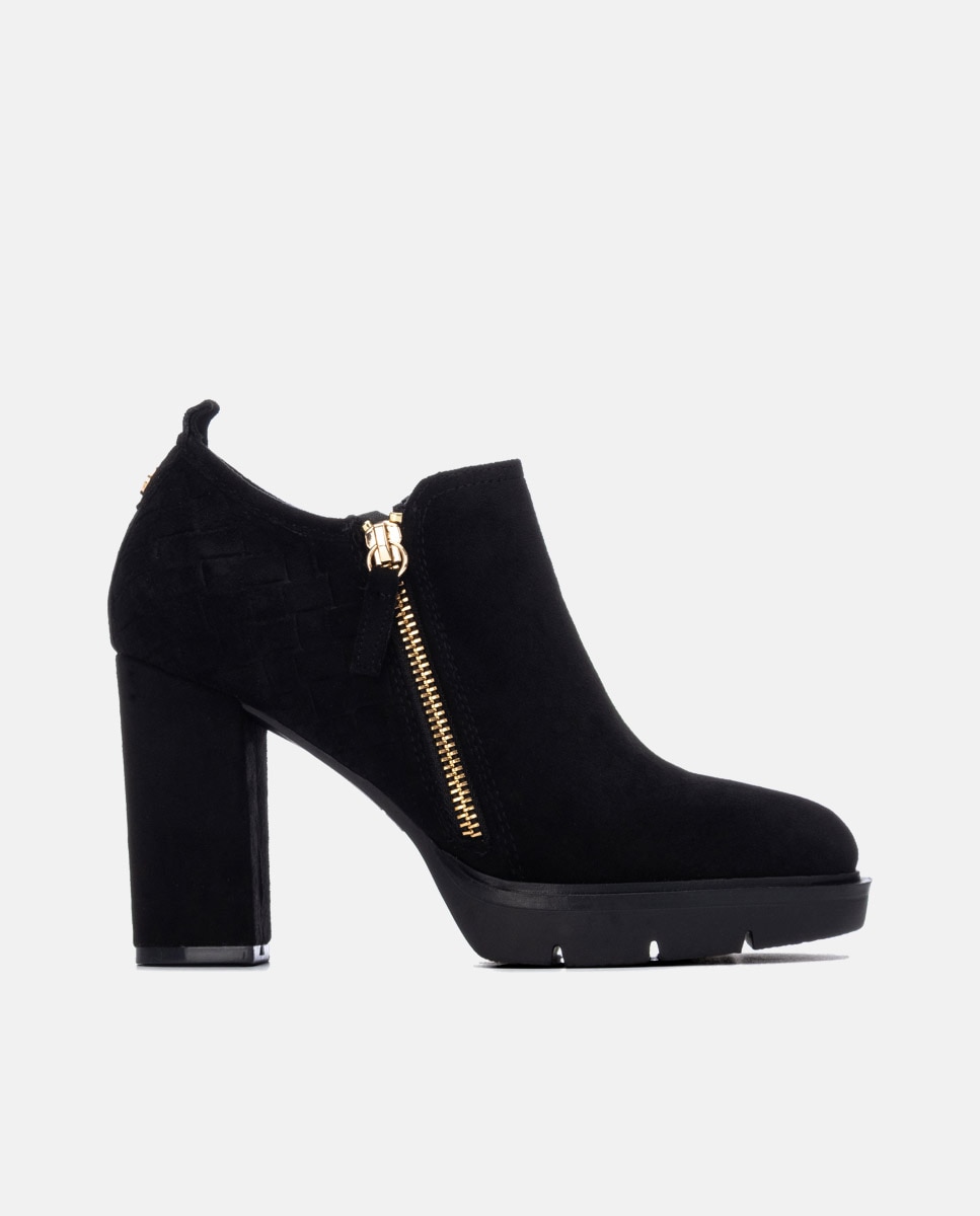 Botines de mujer con cremallera - Xti - Negro Negro-1