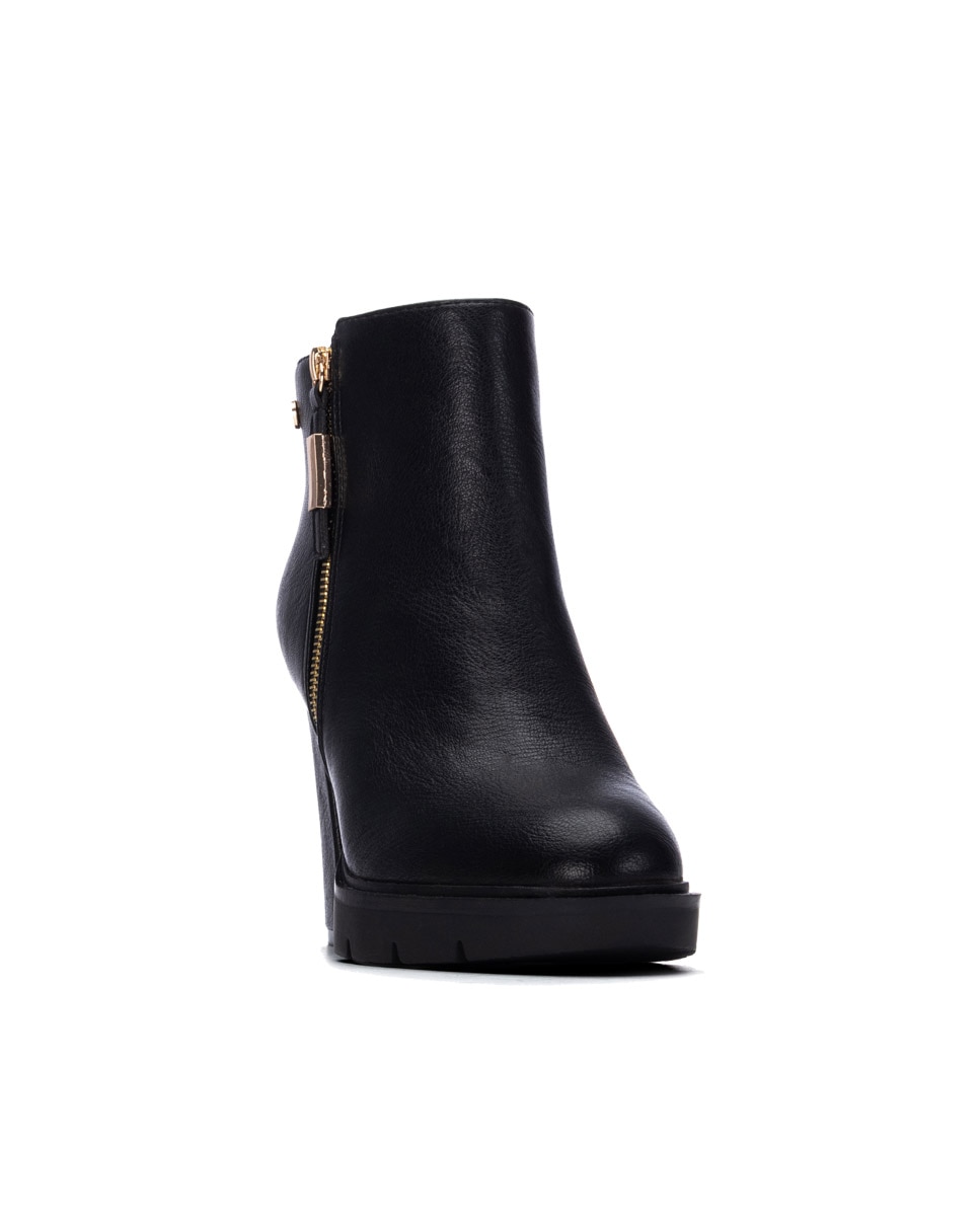 Botines de mujer con cremallera - Xti - Negro Negro-2