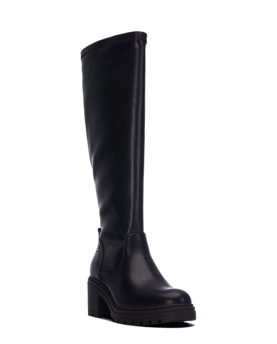 Bota de mujer con tacón ancho - Xti - Negro Negro-7