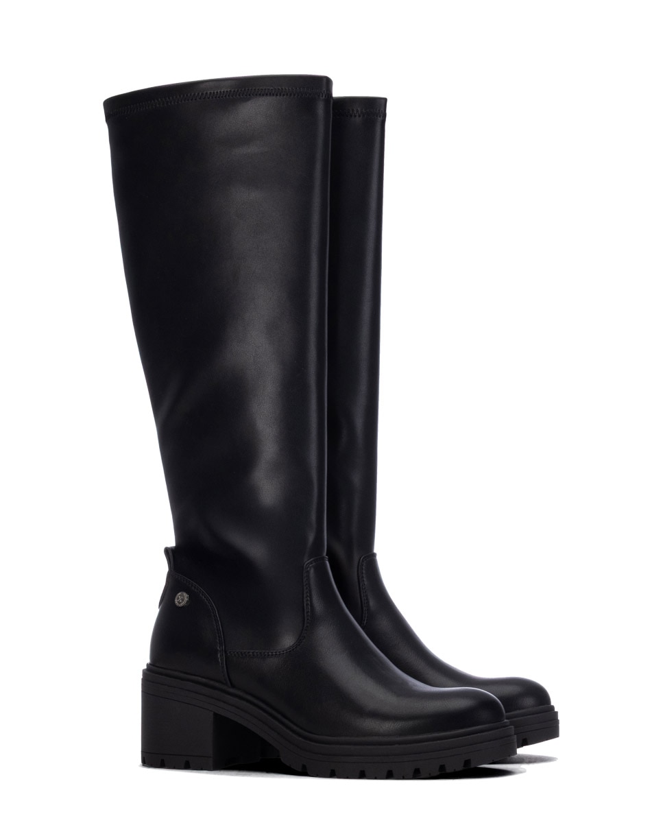 Bota de mujer con tacón ancho - Xti - Negro Negro-8