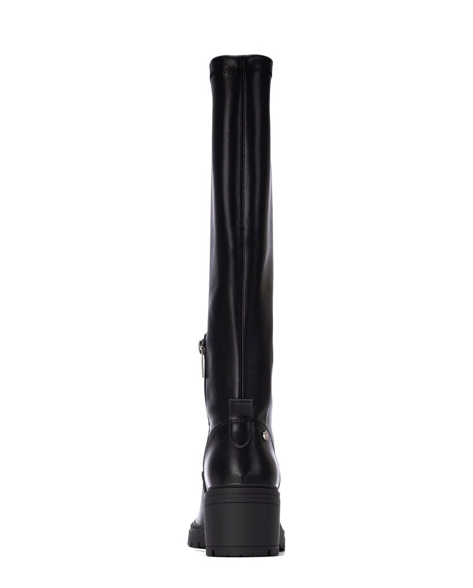 Bota de mujer con tacón ancho - Xti - Negro Negro-3