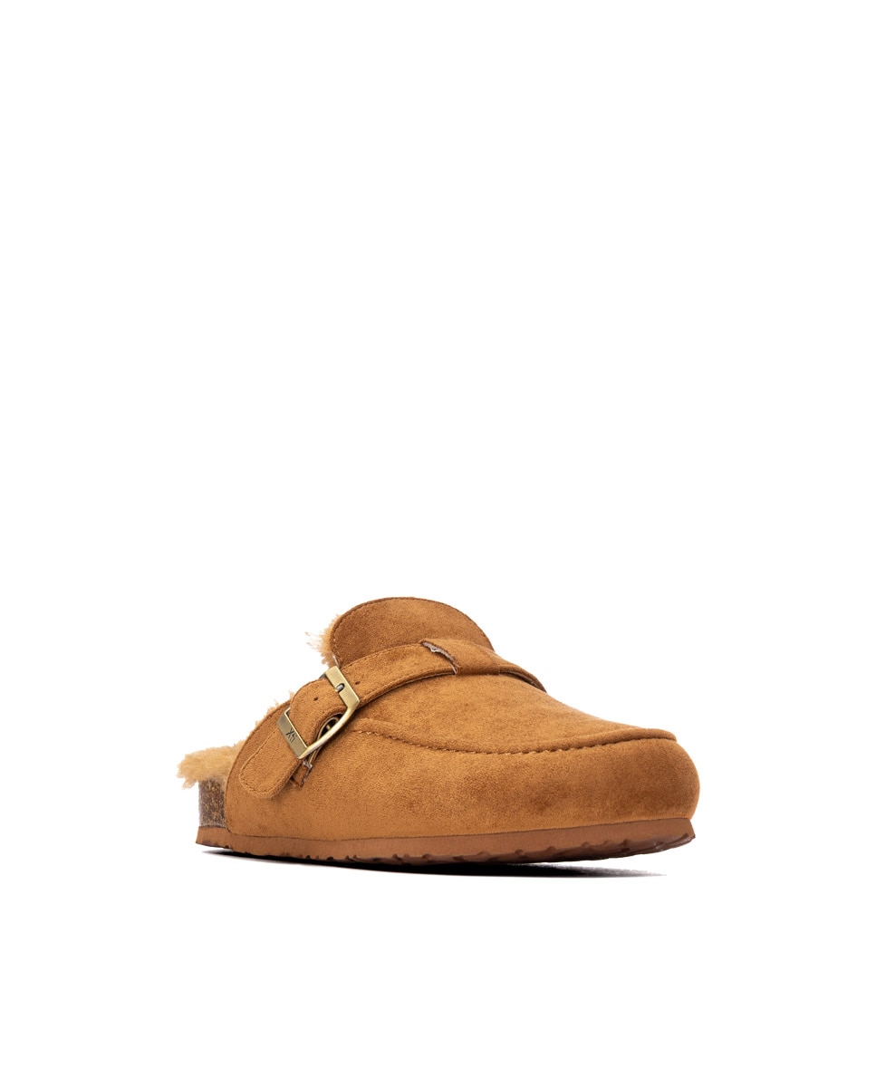 Zueco de mujer con hebilla - Xti - Camel Camel-3