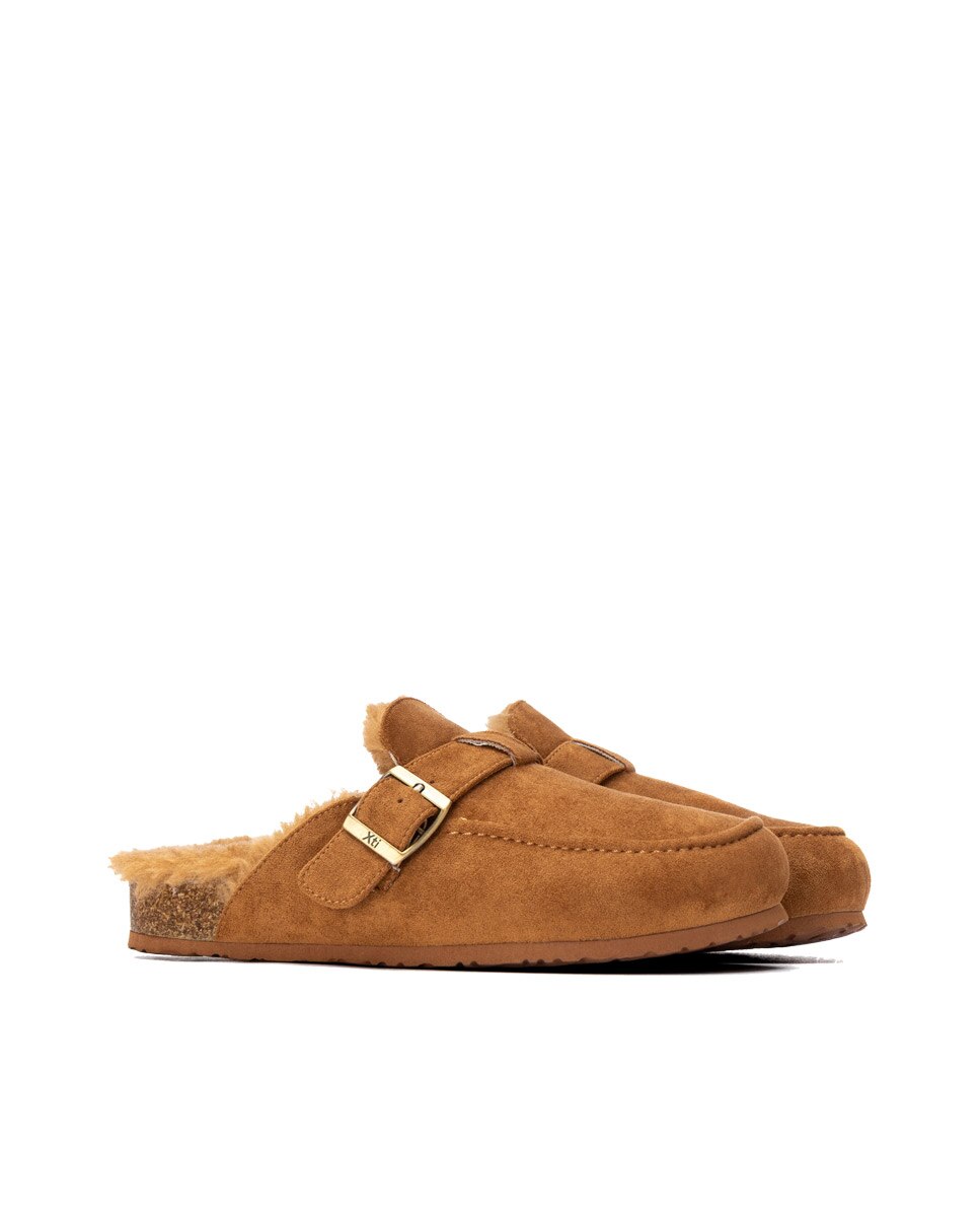 Zueco de mujer con hebilla - Xti - Camel Camel-4