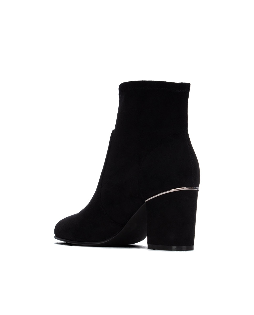 Botines de mujer de antelina - Xti - Negro Negro-2