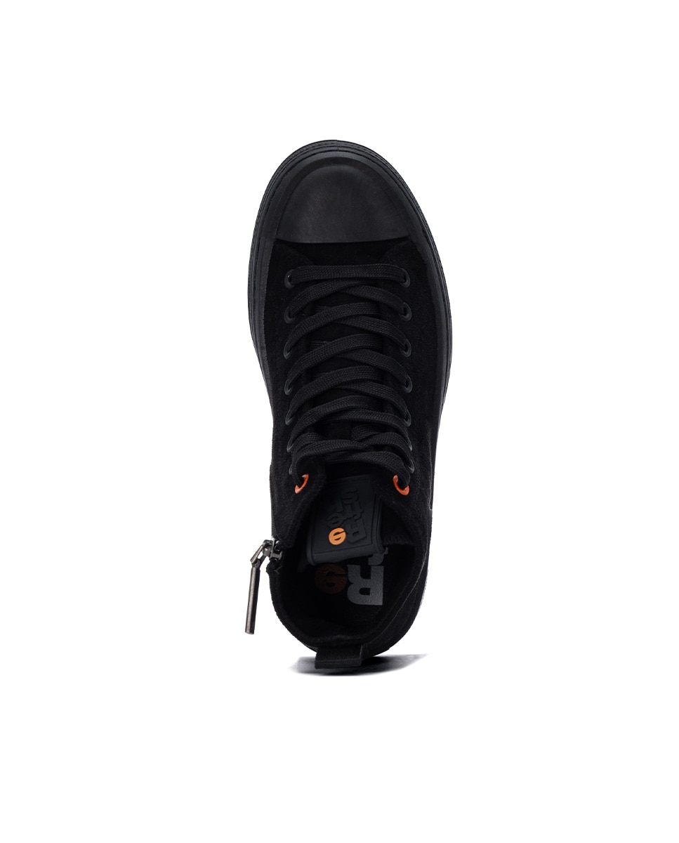 Botines de mujer con cordones - Refresh - Negro Negro-4