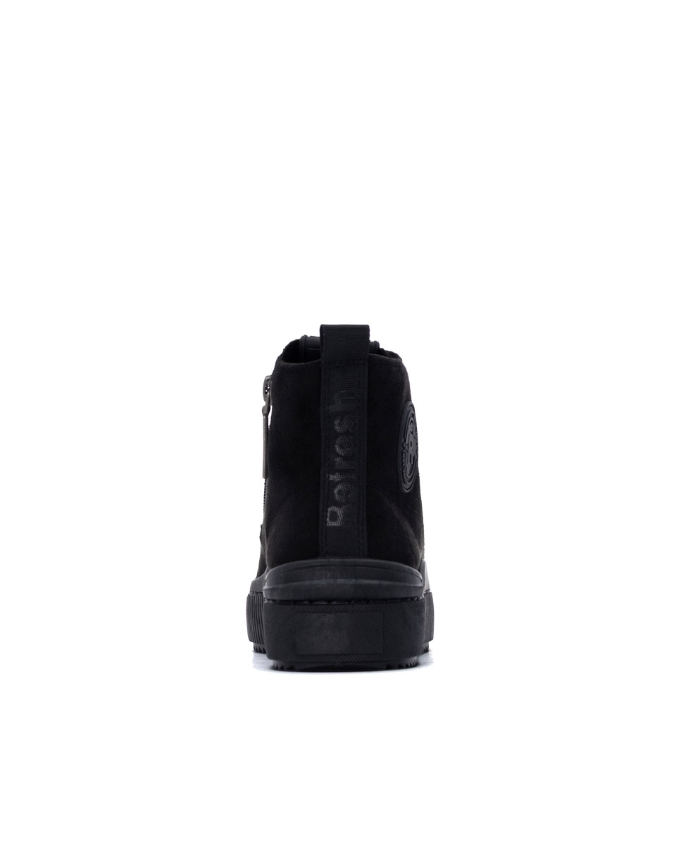 Botines de mujer con cordones - Refresh - Negro Negro-5