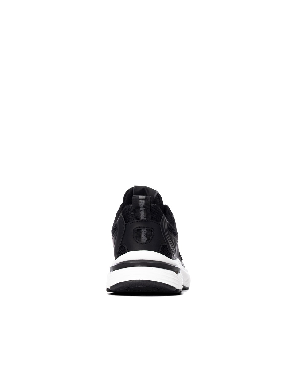 Zapatilla de mujer con cordones - Refresh - Negro Negro-5
