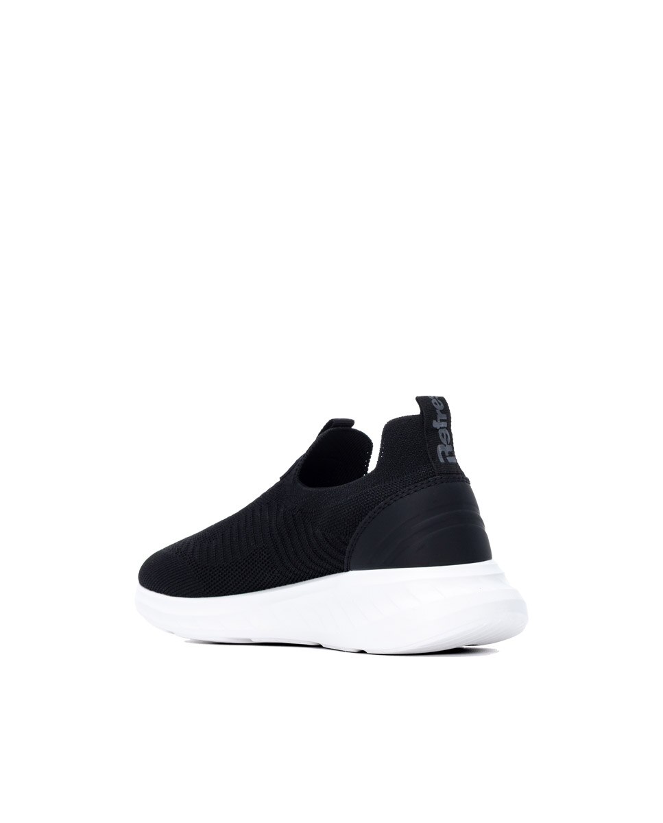 Zapatilla de mujer con cordones - Refresh - Negro Negro-2