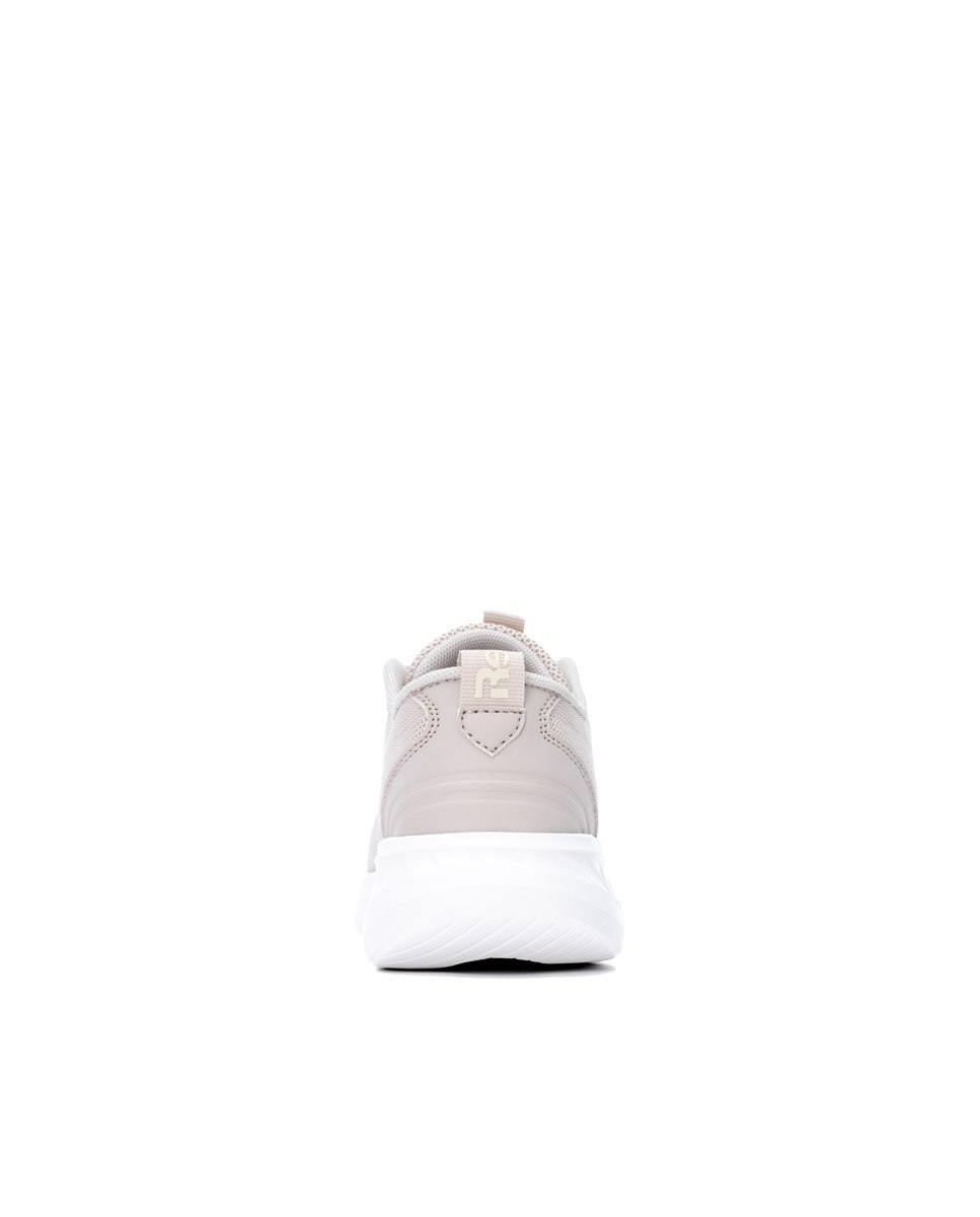 Zapatilla de mujer con cordones - Refresh - Beige Beige-5