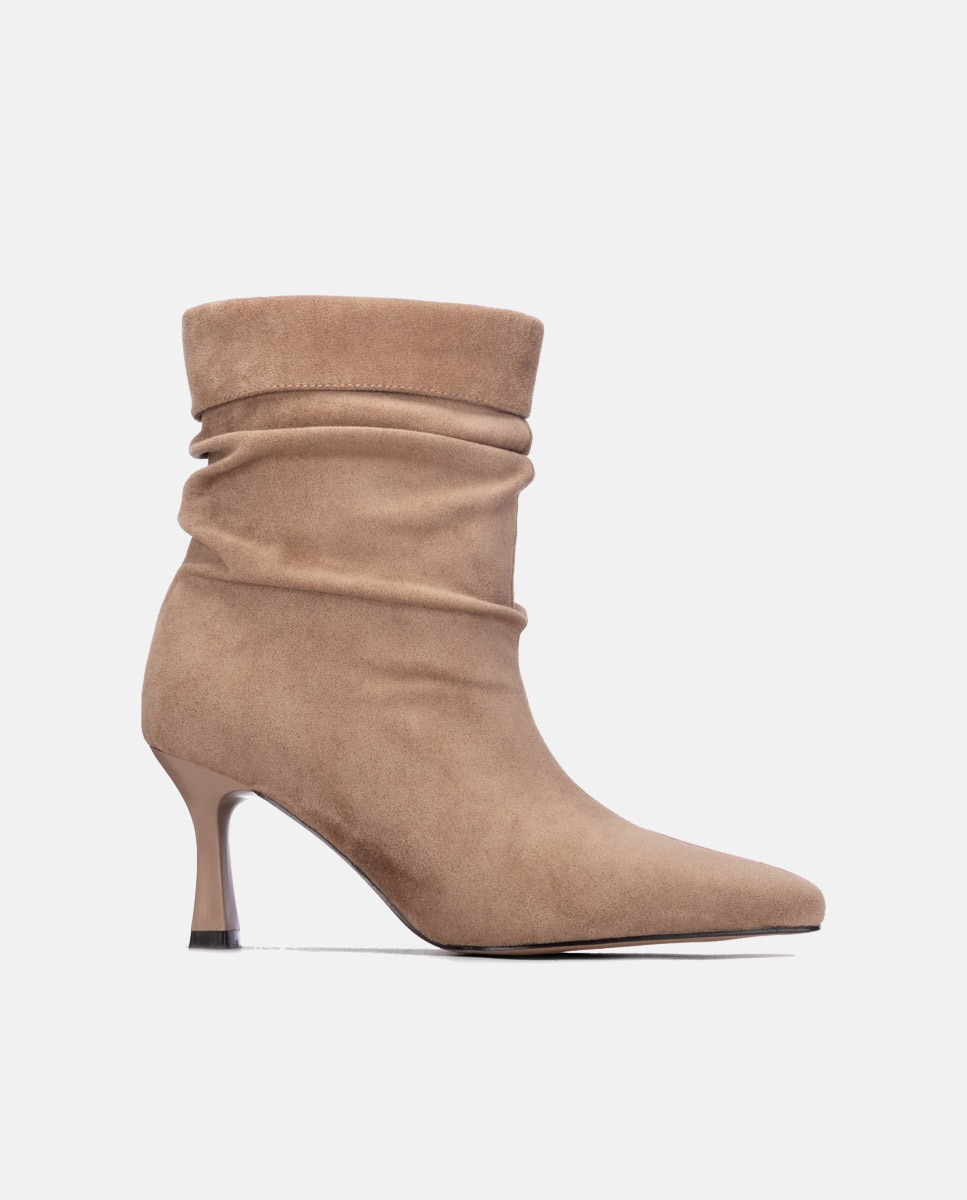 Botines de mujer con tacón fino - Xti - Beige Beige-1