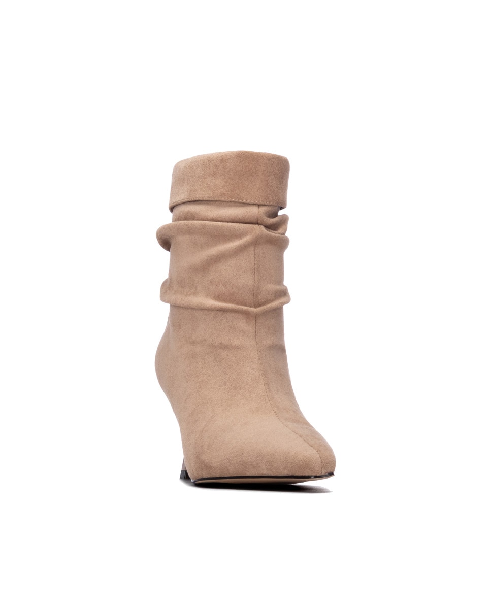 Botines de mujer con tacón fino - Xti - Beige Beige-3