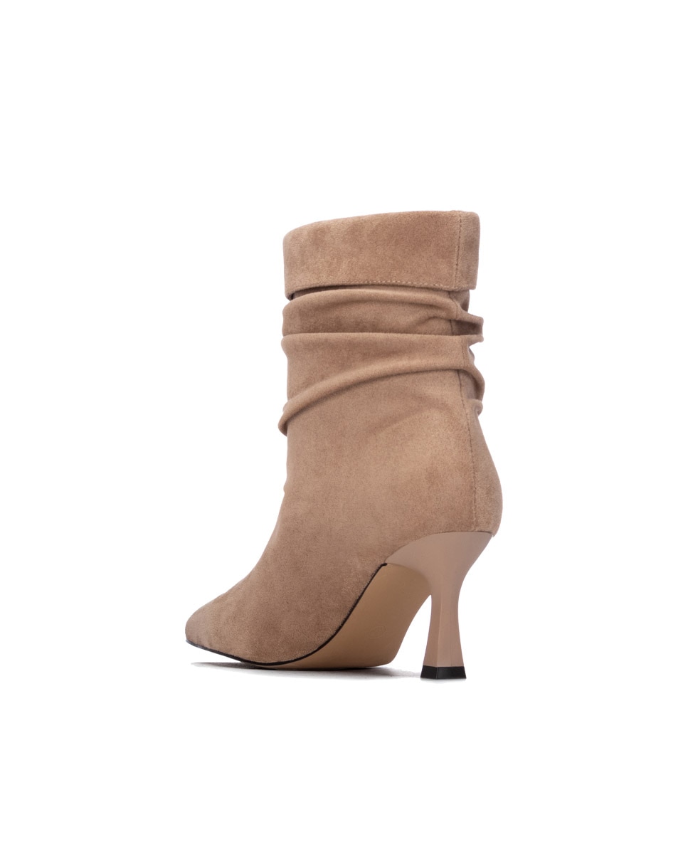 Botines de mujer con tacón fino - Xti - Beige Beige-2