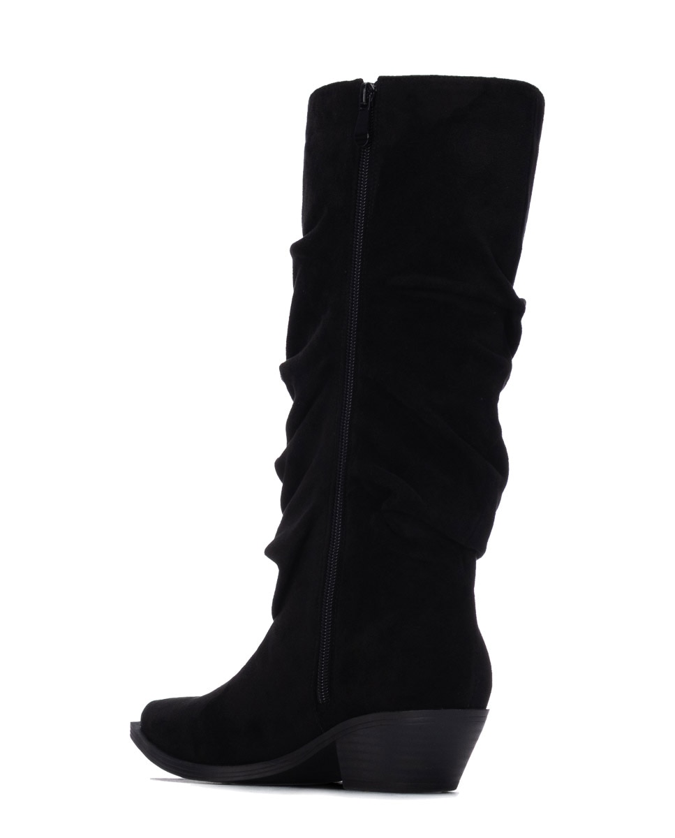 Bota de mujer cowboy con tacón bajo - Xti - Negro Negro-2